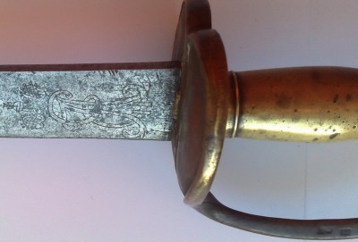 Тесак с клинком времен Екатерины II, 1773 года