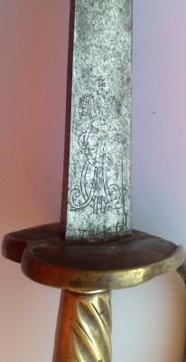 Тесак с клинком времен Екатерины II, 1773 года