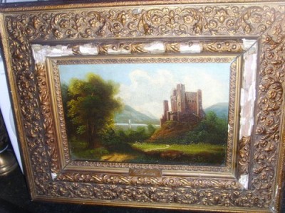 Картина старинная Замок SEVIN