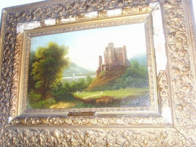 Картина старинная Замок SEVIN