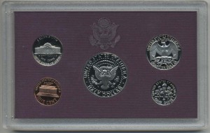 Годовой набор монет США 1991г PROOF