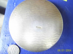 Пудренница - серебро с эмалью.