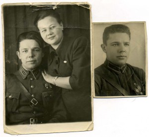 2 фото военный со знаками 1940-41 гг.