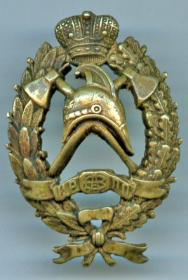 ЗНАК ПОЖАРНОГО, БРОНЗА,ВИНТ.