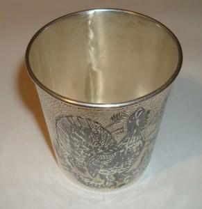 Стопка - "ДРУГУ" , серебро