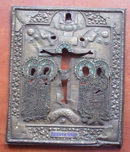 Оклад серебро,эмаль 84пр. Спасение Хреста.