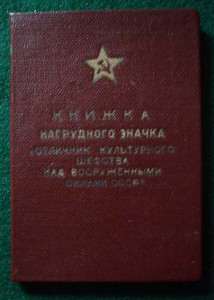 Отличник культурного шефства над ВС СССР №853 + документ