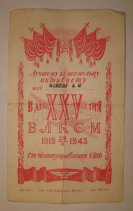 Комплект летчика Политуправления ГВФ