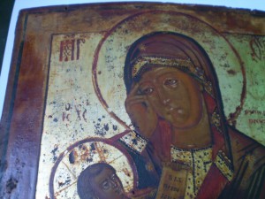БОГОРОДИЦА в ОКЛАДЕ(серебренное шитье)