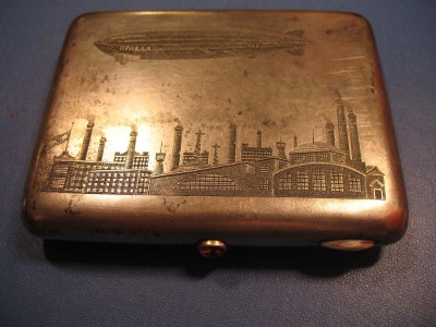 ПоРтСиГаР,серебро__довоенный__ПРАВДА__Дирижабль__Завод !!!!!