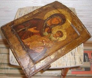 ОДИГИТРИЯ. Первая половина XVII века. Двойной ковчег.