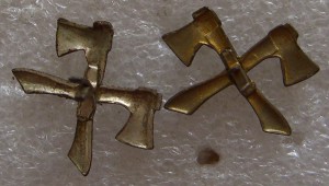 Петличные эмблемы инженеров. Две пары.