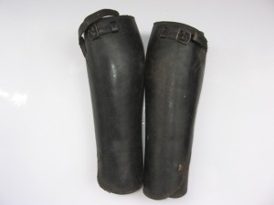 Гамаши кожаные