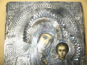 -продано-Казанская в серебре недорого.