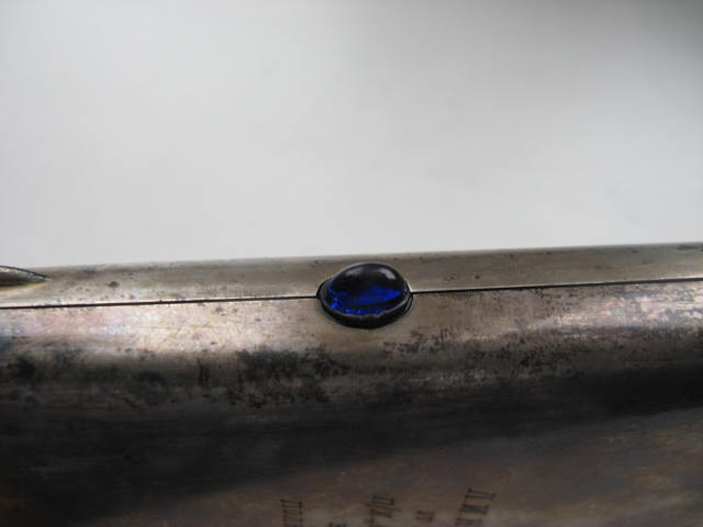 Портсигар (сер.875) до военный с дарственной надписью.