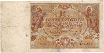 10 злотых 1929г.