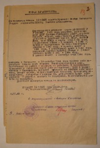 Боевая характеристика 2-х листах