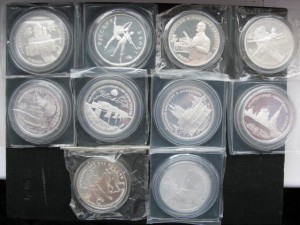 22 серебряных трояка