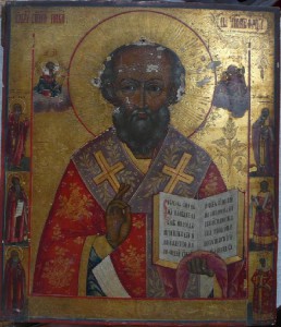 Николай. Сусальная позолота 31х27.