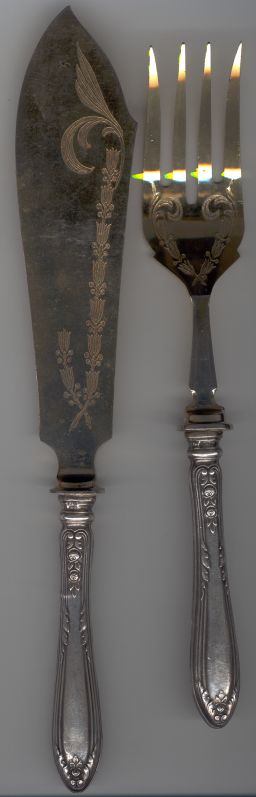 НОЖ и ВИЛКА для мяса.Позолота.Состояние !!! 875 проба.