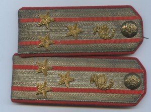 Погоны полковника медецинской службы металлизированные