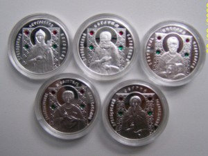 5 Святых в серебре