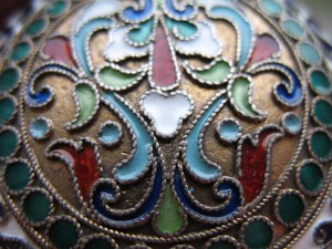 Серебро 6 эмалей