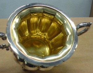 Кофейный сервиз.3 предмета.Серебро,1952год.