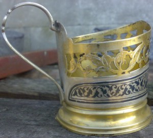 Подстаканники,вазочка-Кубачи.Серебро.