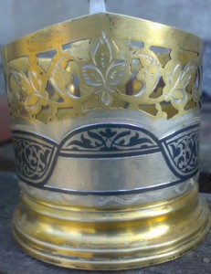 Подстаканники,вазочка-Кубачи.Серебро.