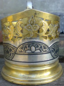 Подстаканники,вазочка-Кубачи.Серебро.