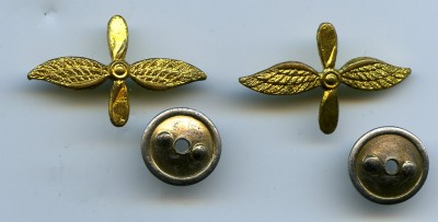 Эмблемы петличные летные и пара звездочек.