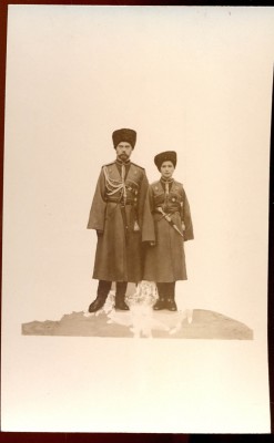 Николай II с наследником.