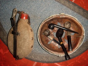 фляга, трубки, подшлемник