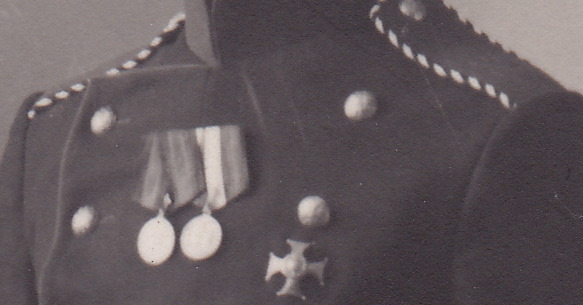 Фото Солдат с Медалями и Крестом 1914 г. Ревель