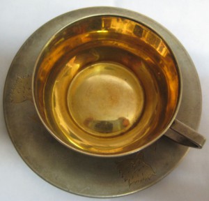 Чашка с блюдцем 134 гр.