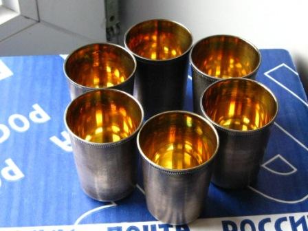 Стопки, серебро, комплект