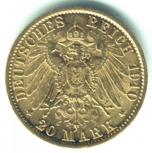 20 марок 1910г Пруссия