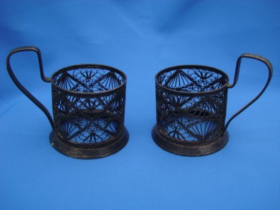 Мельхиоровые подстаканники  филигрань со скидкой!