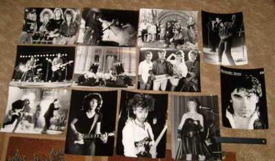 фотооткрытки и фотографии музыкантов 80-х