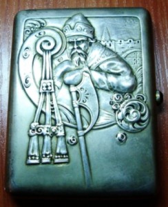 Портсигар наградной 84 проба