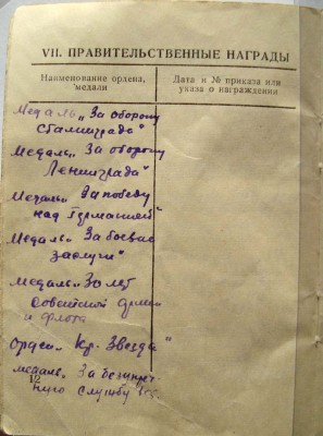 КЗ "лодочка", ЗБЗ, Ленинград, Сталинград, 20 лет ВС (Ag)