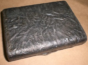 Портсигар Самородок Серебро 916 пр.