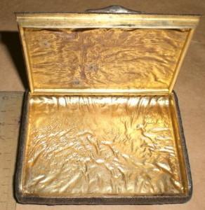 Портсигар Самородок Серебро 916 пр.