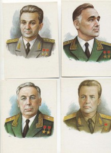 Набор открыток "Творцы Отечественной авиации" 1989г.