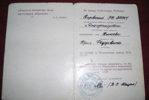 Небольшой комплект доков на пограничника