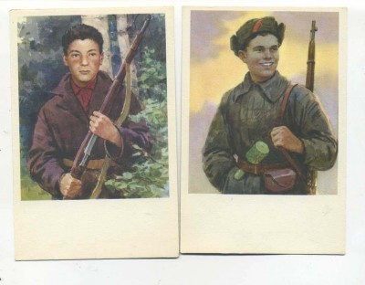 Набор открыток "Герои Гражданской войны" 1966г.