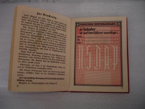Партийный билет члена NSDAP.