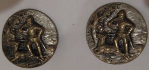 Пуговицы с оленем и рыцарем