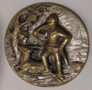 Пуговицы с оленем и рыцарем